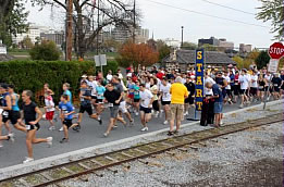 Racers participating in the Harrisburg Walk/Run